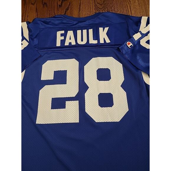 Champion Marshall Faulk Indianapolis Colts Jersey Mens Size Large 44 Football - Picture 9 of 9